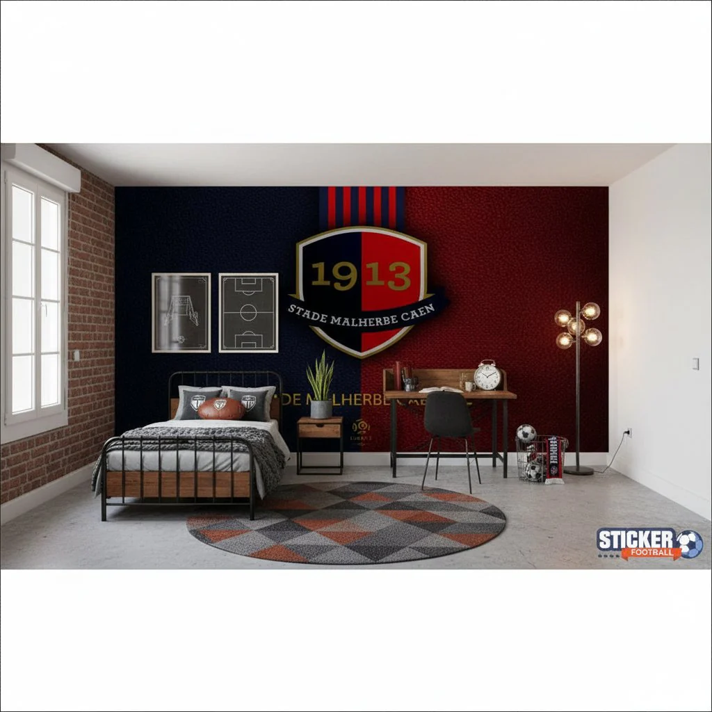 papier peint football Stade Malherbe Caen FC deco - Imagen 2