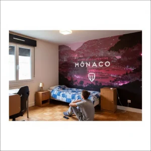 Papier Peint AS Monaco FC – Déco Fans de Foot