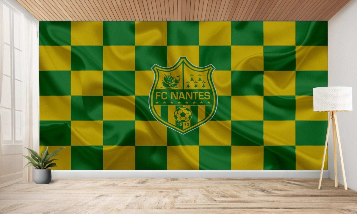 papier peint foot FC Nantes effet - Imagen 3