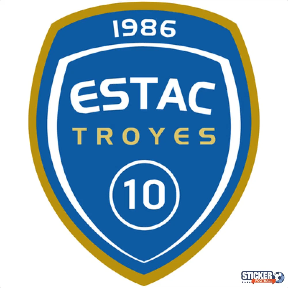 Etiqueta engomada del logotipo de Estac Troyes